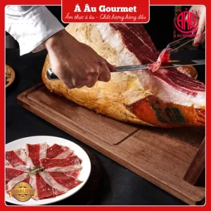 Đùi heo muối Iberico Cebo Montesano có xương 24 tháng KG đùi sau