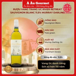 Rượu vang trắng Úc River Retreat Sauvignon Blanc 12.5% Murray Darling 2024