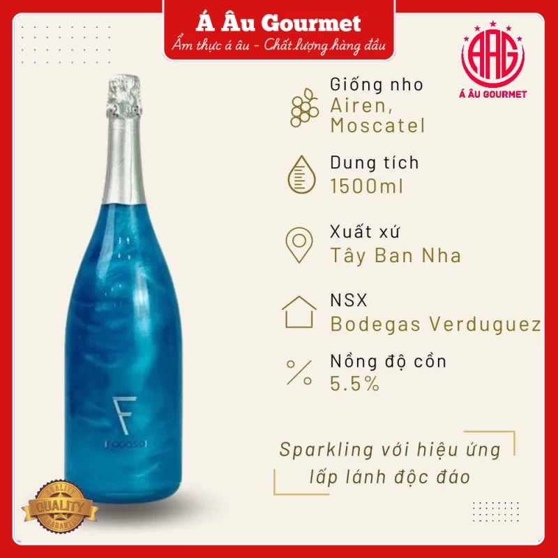 Sparkling Fogoso Azul 1.5L 5.5%