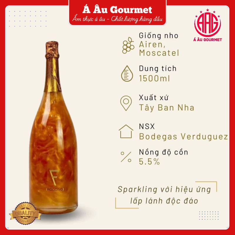 Sparkling Fogoso Bronce 1.5L 5.5%
