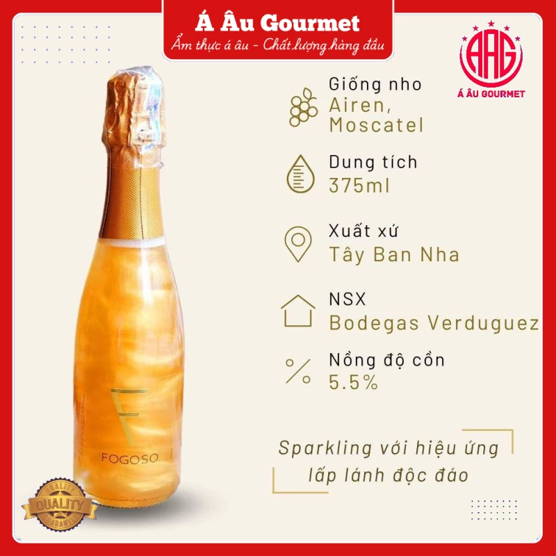 Sparkling Fogoso Bronce 375ml 5.5%