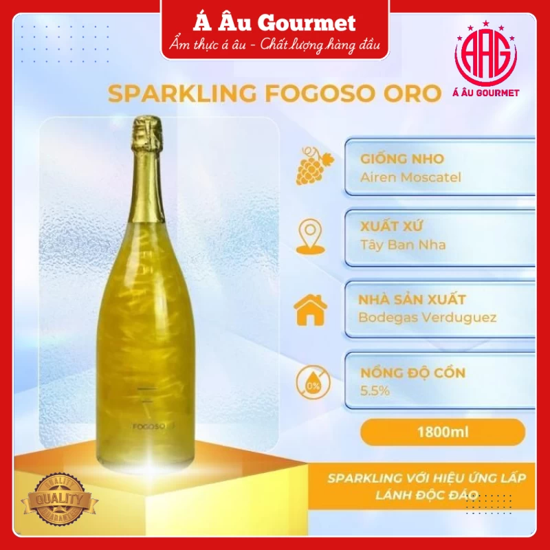 Sparkling Fogoso Oro 1.5L 5.5%